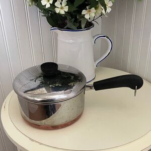Revere Ware Stainless Steel 2 Quart Copper Clad Bottom Saucepan and Lid